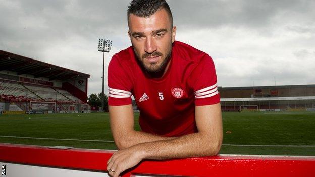 Hamilton Accies defender Xavier Tomas