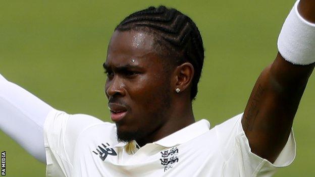 England fast bowler Jofra Archer