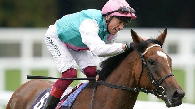 Frankie Dettori pats Enable