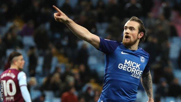 Jack Marriott celebrates scoring for Peterborough