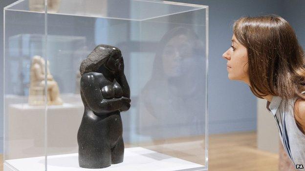 Contemplative Figure, a work from the Barbara Hepworth exhibition at Tate Britain