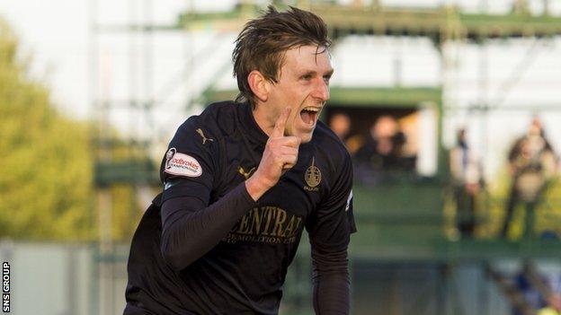 Blair Alston scored 12 goals for Falkirk last season