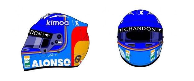 Alonso Helmet design