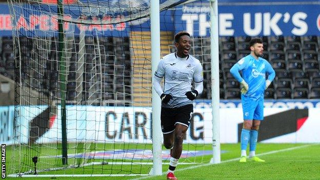 Jamal Lowe's double against Watford means he has scored six goals in his last six Swansea appearances