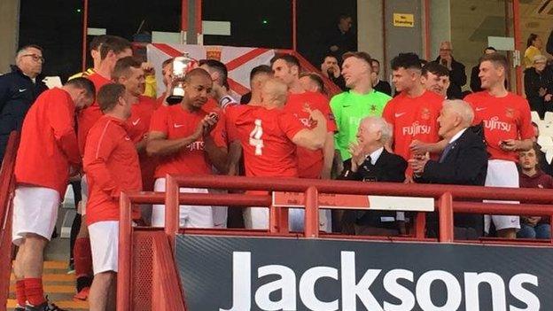 Army celebrate cup win