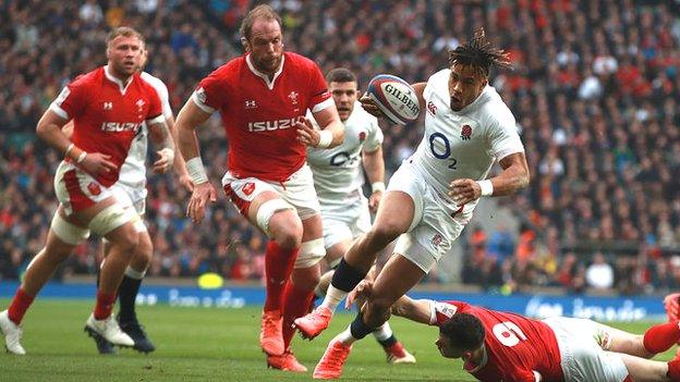 Anthony Watson scores for England