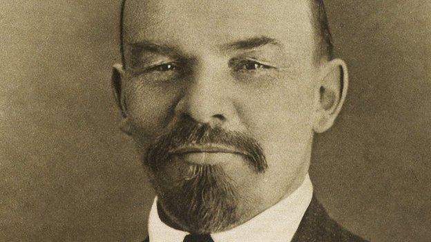 Picture of Lenin on the front page of the Schweizer Illustrierte of 15 December 1917.