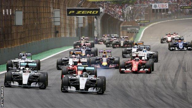 formula 1 race start