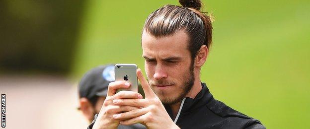 Real Madrid forward Gareth Bale was following Sergio Garcia around during the final round