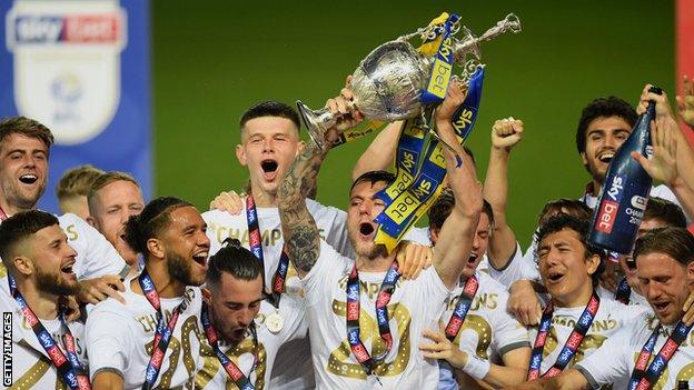 Leeds collect the Championship trophy