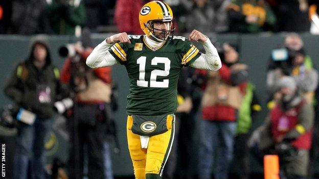 Green Bay quarterback Aaron Rodgers