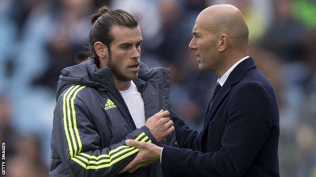 Zinedine Zidane and Gareth Bale