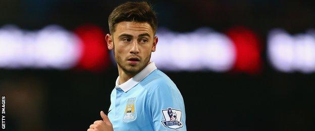 Manchester City winger Patrick Roberts