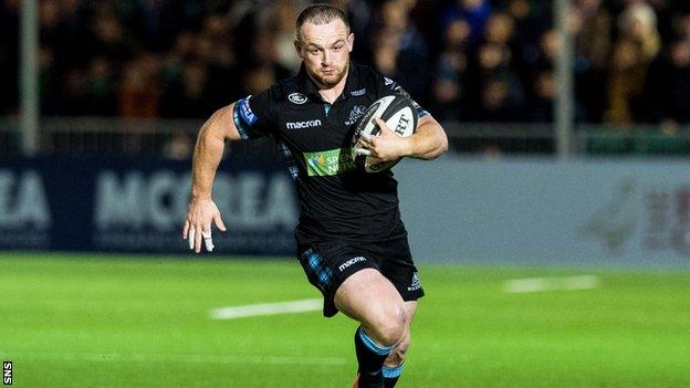 Glasgow Warriors centre Nick Grigg