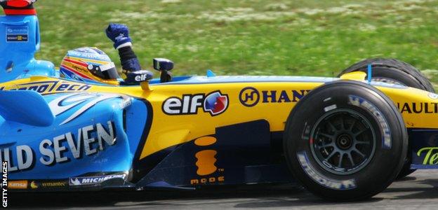 Fernando Alonso wins the Spanish Grand Prix in 2006