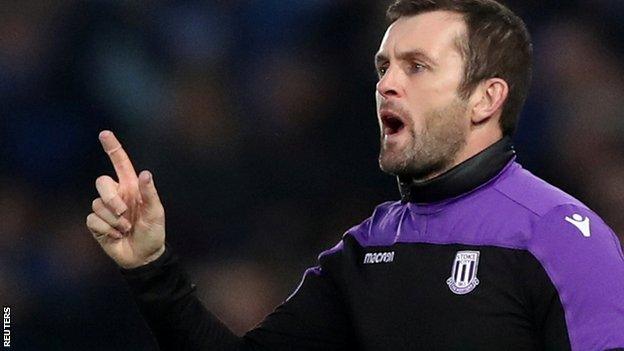 Stoke City manager Nathan Jones