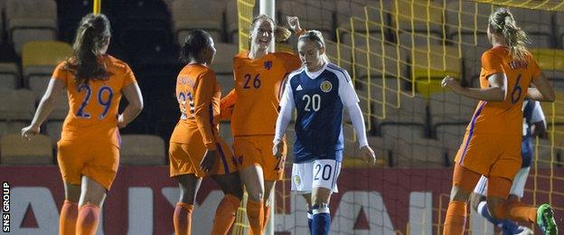 Scotland lost 7-0 to Netherlands in an October friendly