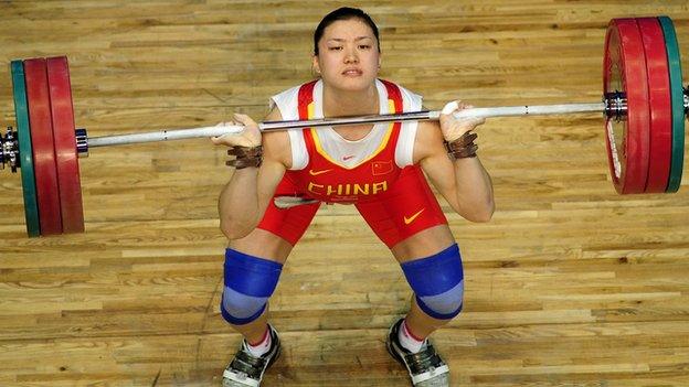 Chinese weightlifter Cao Lei