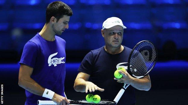 Novak Djokovic and Marian Vajda