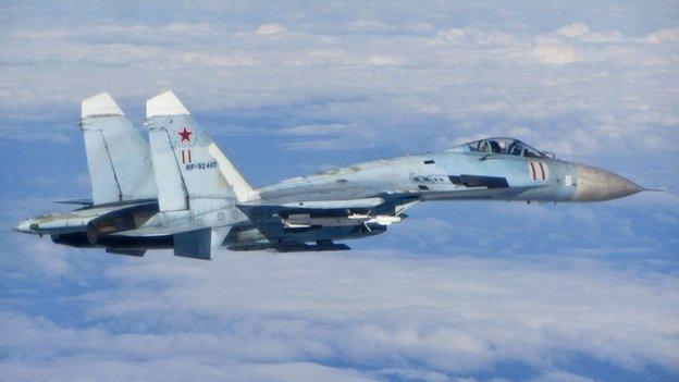 Russian Sukhoi Su-27 fighter - file pic