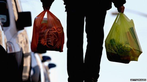 Shopper in Glasgow