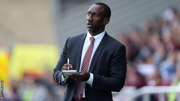 Northampton Town boss Jimmy Floyd Hasselbaink