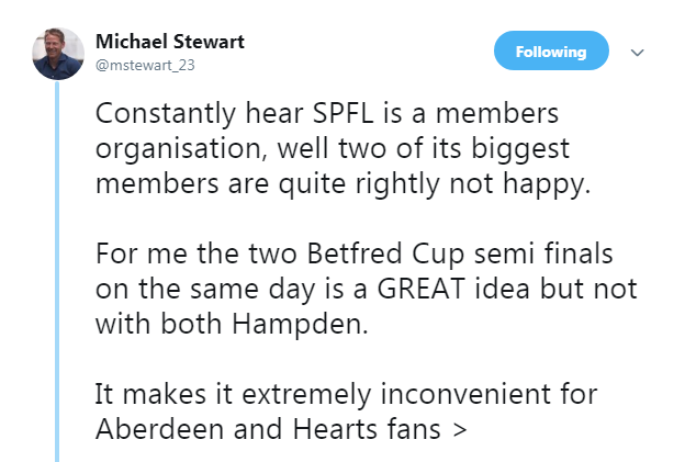 MiIchael Stewart tweet