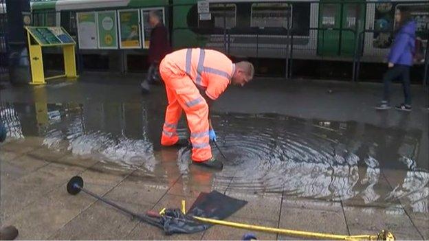 Brighton Station flooding