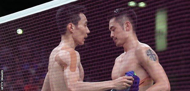 Lin Dan and Lee Chong Wei