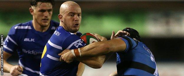 Jamie Murphy in action for Bridgend