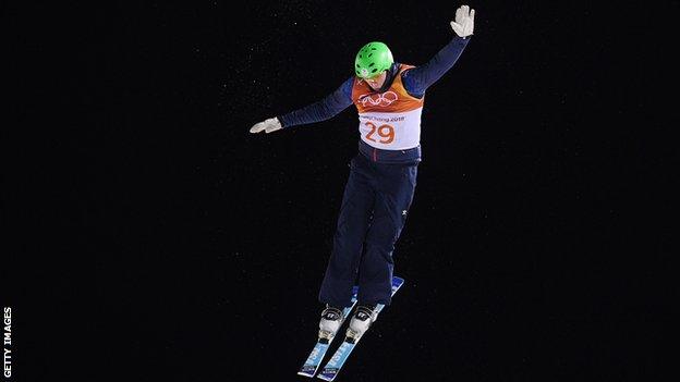 Wallace competes in Pyeongchang at the 2018 Winter Olympics