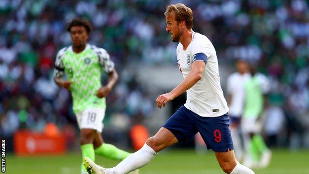 Harry Kane's goal against Nigeria was his eighth in his last seven appearances