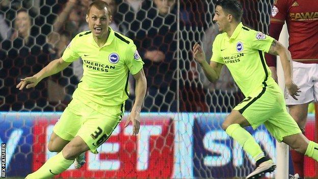 Steve Sidwell scores Brighton's winner