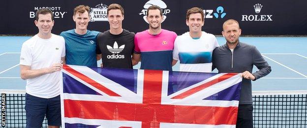 British team at the ATP Cup