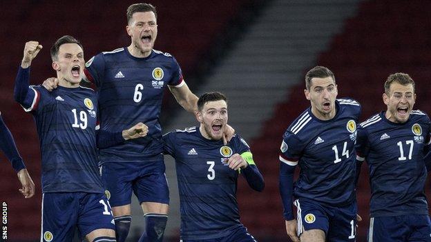 Scotland reached the final after a penalty shoot-out success against Israel at Hampden