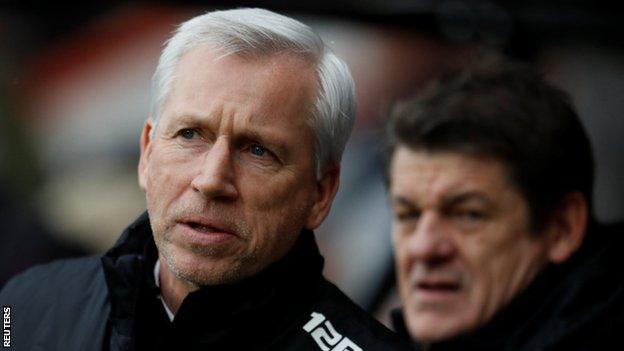 Alan Pardew and John Carver