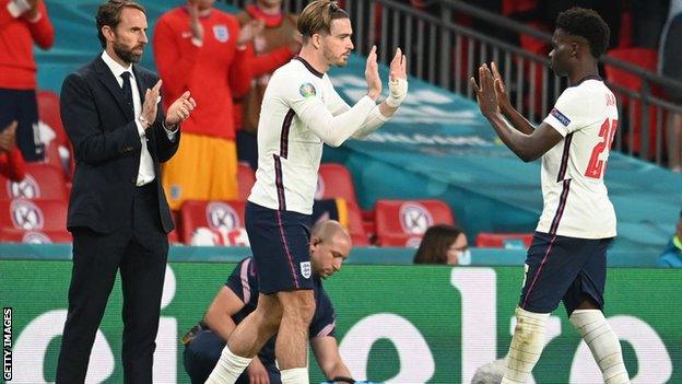 Jack Grealish and Bukayo Saka