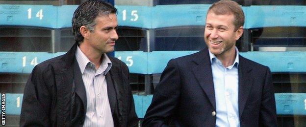 Jose Mourinho and Roman Abramovich