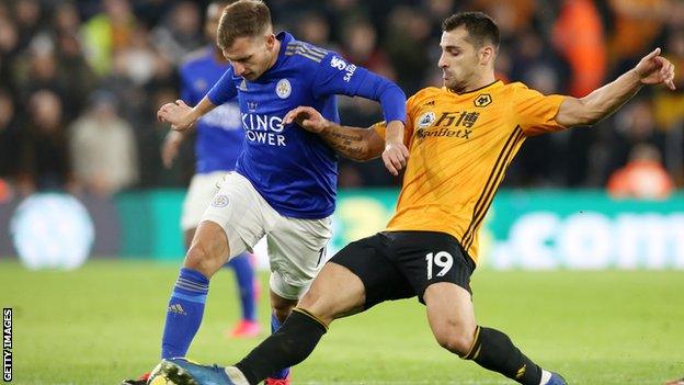 Wolves Jonny tackles Marc Albrighton