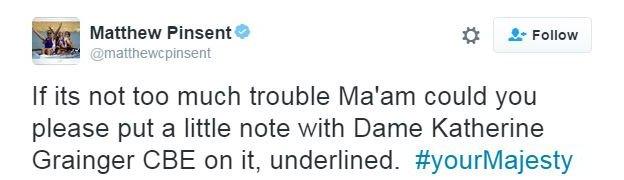 Men's four-time Olympic champion Matthew Pinsent