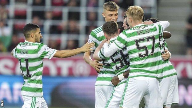 Celtic dropped down into the Europa League after losing to Midtjylland in the Champions League