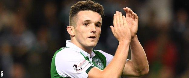 Hibs midfielder John McGinn