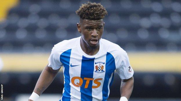 Aaron Tshibola played 14 games for Kilmarnock last season