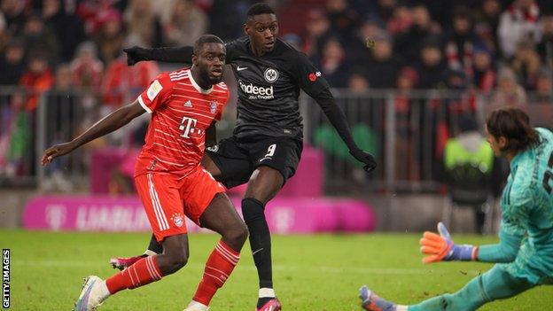 Randal Kolo Muani, Dayot Upamecano, Bayern Munich, Eintracht Frankfurt