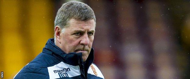 Motherwell manager Mark McGhee