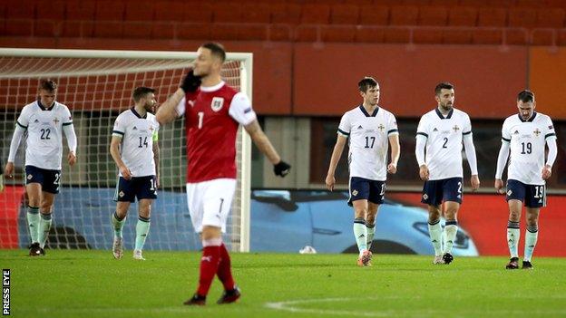 Northern Ireland players dejected