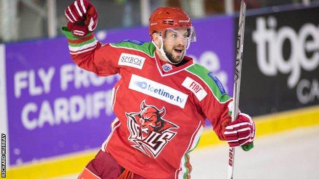 Joey Martin of the Cardiff Devils