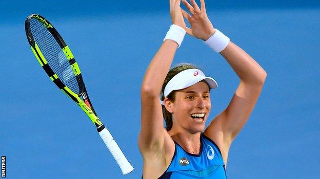 Australian born Brit Johanna Konta is hoping to reach her first Grand Slam final