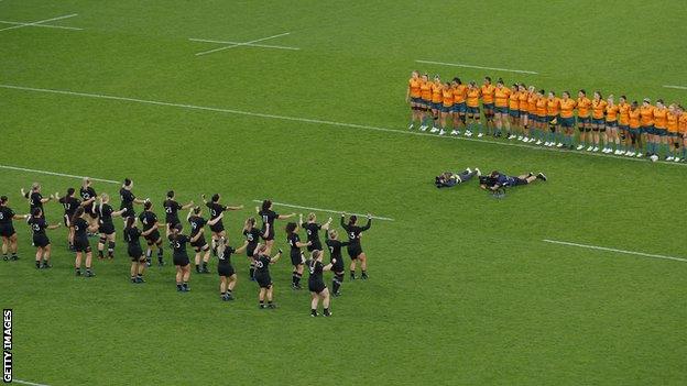 Australia face the haka