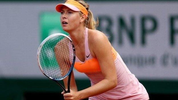 Maria Sharapova wearing Nike at the French Open